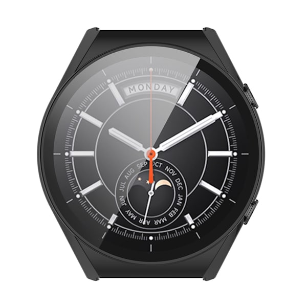 PC-ram med härdat glas kompatibel med Xiaomi Watch S1 Smartwatch Stötsäker skyddande fodral