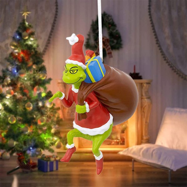 Grinch-hängande prydnad julgransdekorationer hängen