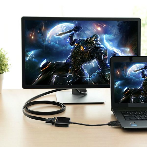 HDMI til VGA-adapter med 3,5 mm lydjack