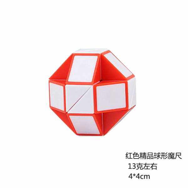 Variert Rubiks kube puslespill leker for barn Red 13G