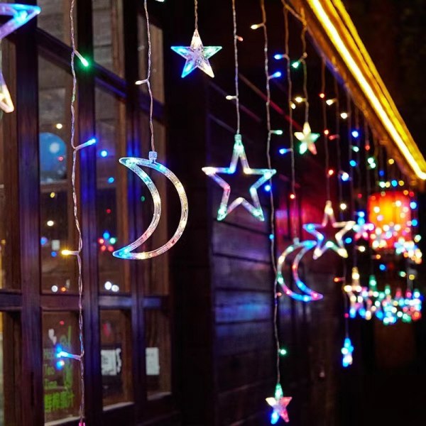 3,5 m LED Glimpse Stjärna Måne Fe-Ljus