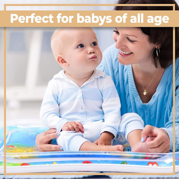 Retoo Oppustelig og sansevandmåtte til baby 66 x 50 cm