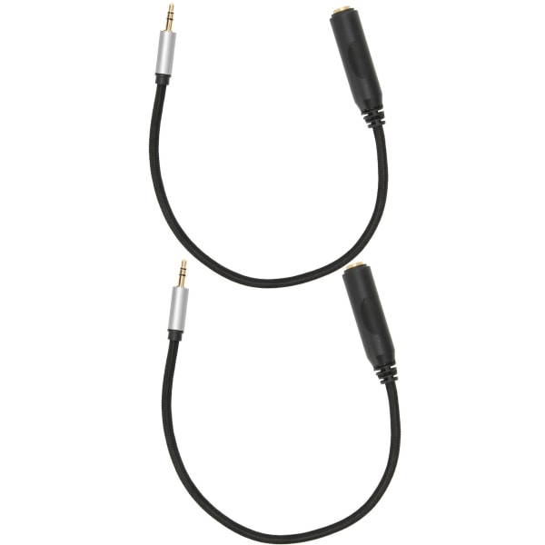 3,5 mm hane till 6,35 mm hona kabel förlustfri 1/4 tum till 1/8 tum instrumentkabel för hörlurar mixer hemmastereo 11,8 tum