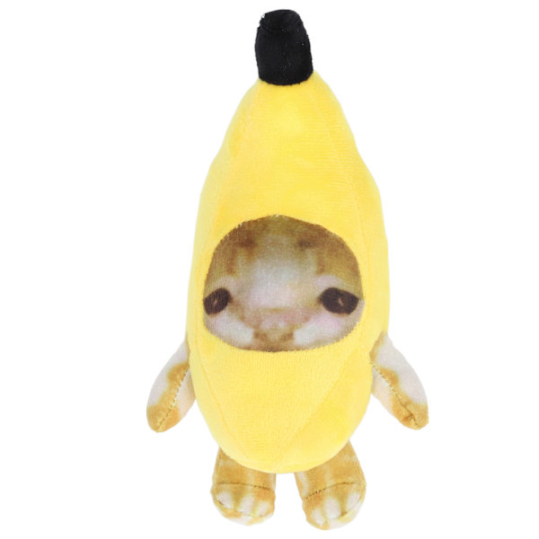 Banan-Katt Plyschleksak Multifunktionell Rolig Avkoppling Söta Cartoon Mjuk Mysig Fylld Djurleksak för Presenter Heminredning 20cm/7.9in