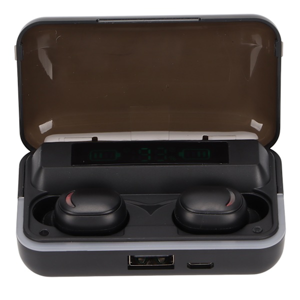 E10 True Wireless Earbuds Vanntett LED Batteri Display Bluetooth 5.1 Earbuds med Laderetui