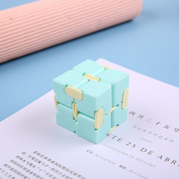 Oändlig Kub Avstressningsföremål Fickkub Macaron Fickflip Kub Avstressning Mini Fickkub Green Infinite Cube