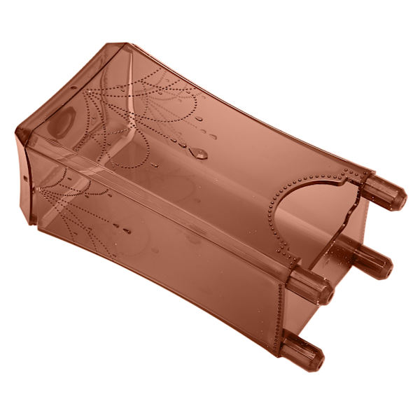 Bomuldspads Dispenser Robust Holdbar ABS Transparent Støvfri Let Tilgængelig Bomuld Rund Holder til Makeup Transparent Kaffe