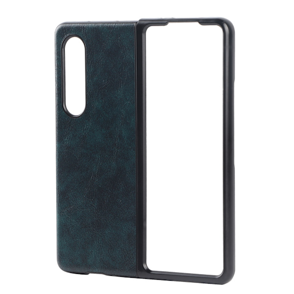 Affärsskal i Läder med Mönster för Samsung Galaxy Z Fold 3 - Stötsäkert Telefonfodral - Blå