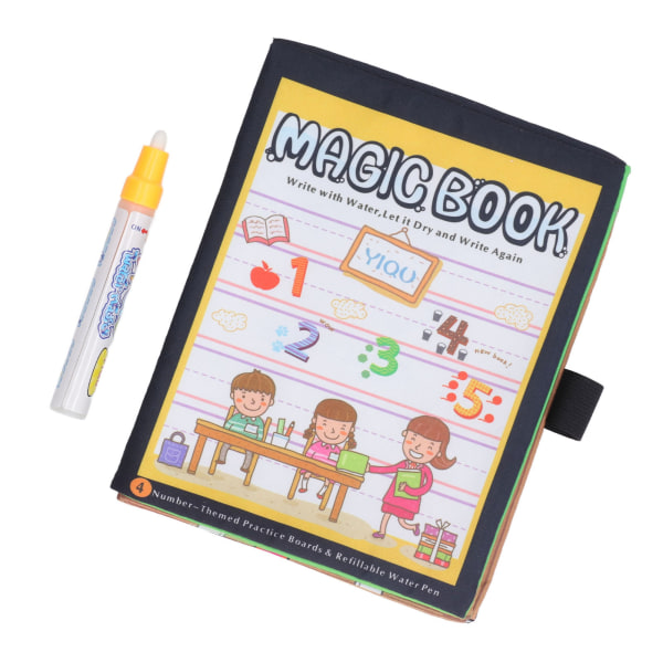 Småbørn Vandfarvestof Bøger Børn Vand Doodle Malebog Pædagogisk legetøj til matematiklæring