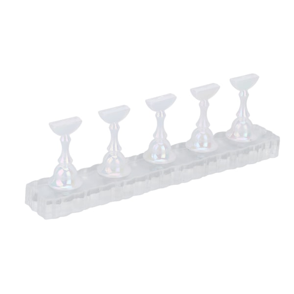 Akryl Nagelkonstställ Salong Fingernagel Display Stativ Magnetisk Nagelkonst Träningsställ