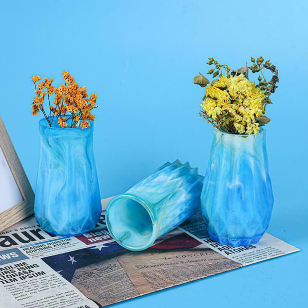 Silikonform för blomkruka i blommönster - Form för hantverk A