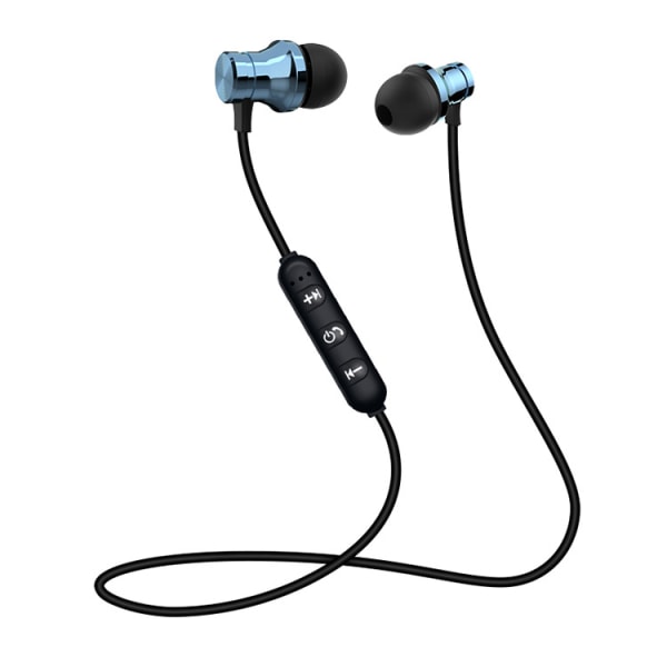 XT11 magnetiske Bluetooth-øretelefoner, trådløse Bluetooth-øretelefoner for sport i øret blue