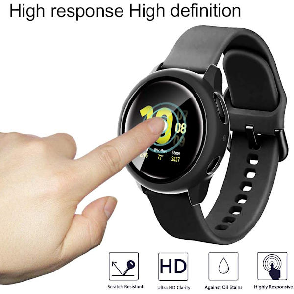 Skyddande fodral för Samsung Galaxy Watch Active 2 44 mm Svart