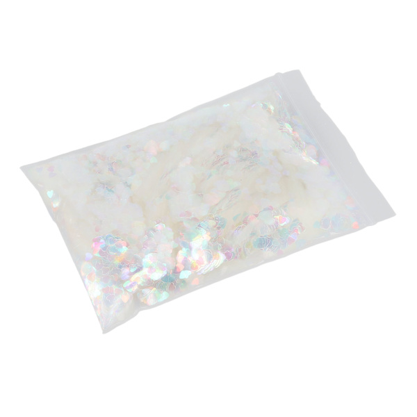 Nagelkonst Glitter Älskande Hjärta Form Glimmande Glansig Dekoration Flakes för Nagelsalong 50g
