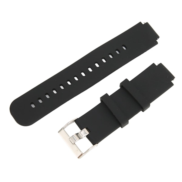Silikon Urremme Rem Armbånd Udskiftning til Amazfit Smart Watch Verge 2 A1807 Sort