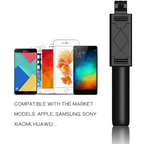 Selfiestick / stativ med trådløs fjernbetjening