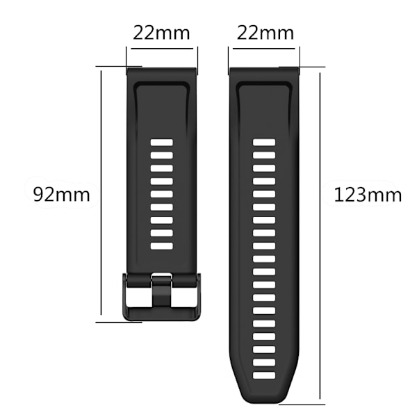 Kellohihna yhteensopiva Garmin Fenix 7/6/5:n kanssa, silikoninen Army Gre
