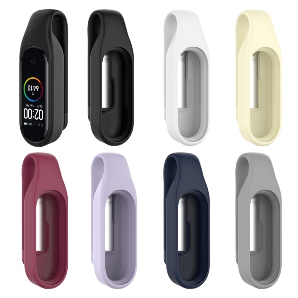 Mjuk Silikon Sportklämma Skyddande Fodral Kompatibel med Xiaomi Band 7 Haken Klämma Skydd Smartband Ersättnings Spännen