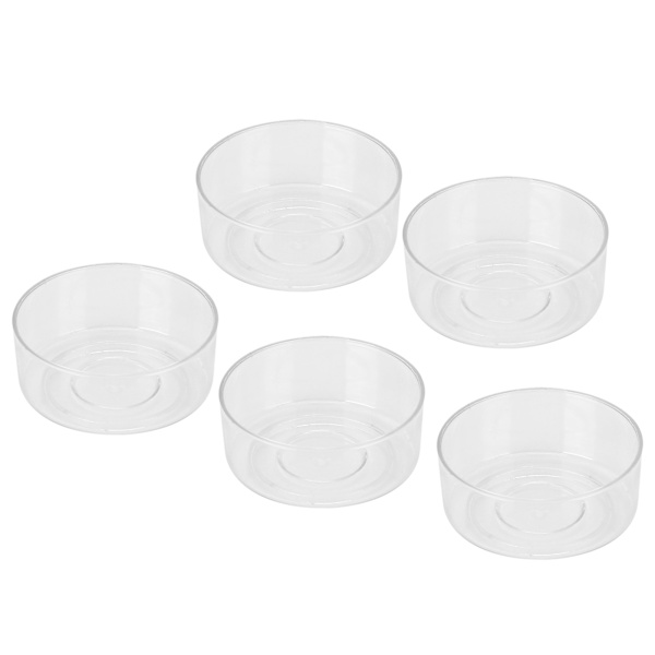 50 stk DIY Plastik Lysform Transparent Varmebestandig Lysfremstilling Tilbehør Rund Form