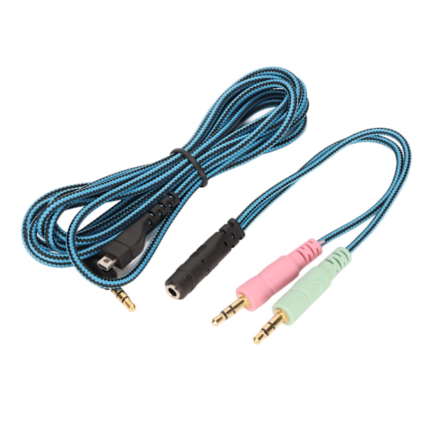 Pelaamisen kuulokemikrofonikaapeli, ammattimainen, tyylikäs, mykistyskytkin, vaihtokuulokemikrofonikaapeli SteelSeries Arctis 3 Blue 78,7 tuumaa