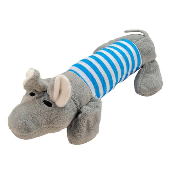 Mjuk Plush Leksak för Hundar Rolig Interaktiv Tråkighetsavlastning Flodhästformad Fylld Hund Plush Tuggleksak för Hundar Katter Husdjur
