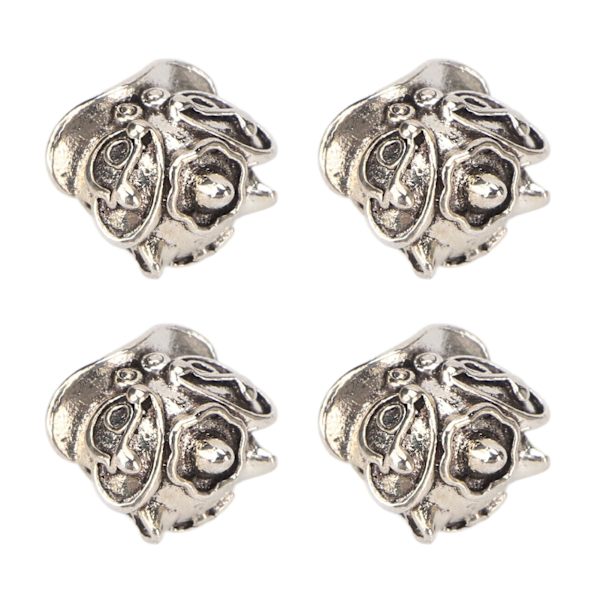 10 st metallskäggpärlor tibetanskt silver DIY hårrör dreadlockspärlor för hårförlängning armband halsband