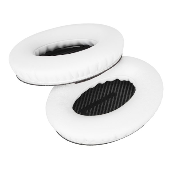 Udskiftningsørepude Soft Protein Læder Hukommelsesskum Høretelefonørepude til QC35 35ii QC25 QC15 QC2 AE2i AE2W Hvid