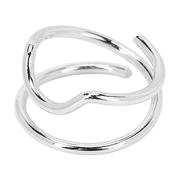 Index Finger Negl Ring Vintage Metal Negl Kapsel Dæk Ring Fingernail Negl Kunst Charm til Kvinder Piger 3046 Hvid