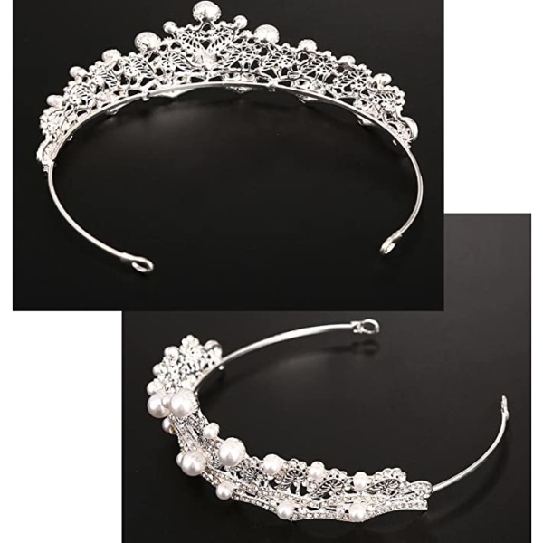 Brud tiara diadem, bryllupskrone brud tiara krone