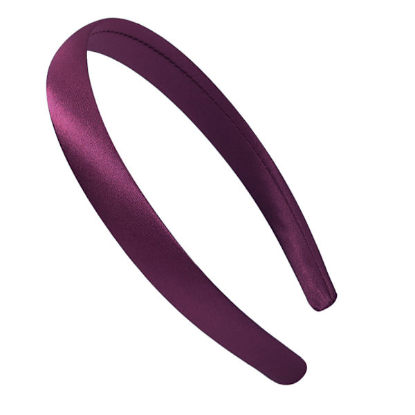 Solid bredbåndet hårbånd Grape Purple