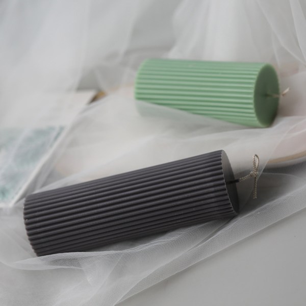 Randig cylindrisk form DIY-form 5x15cm