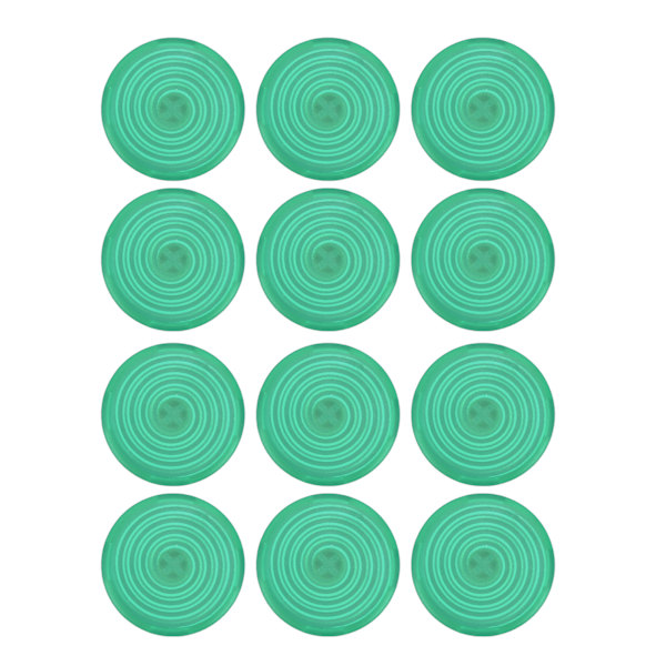 12 stk Arcade-knappdeksler - Erstatning for mekaniske trykknappdeksler for Kailh, Cherry, TTC, Akko, Glorious-brytere (grønn)