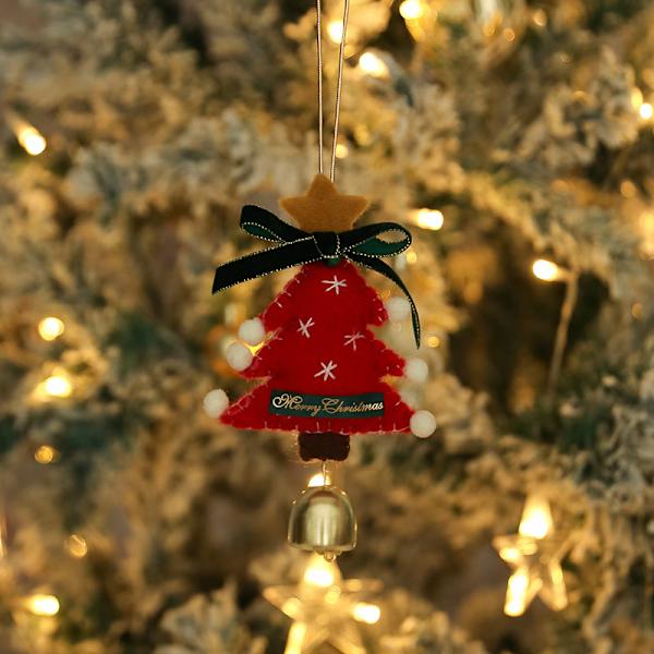 Julegave Ullfilt Juletre Henger Julepynt Bilhengende Style 7