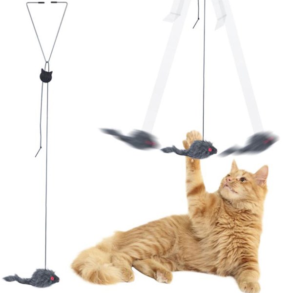 1st Cat Självspännande Hängande Dörr Retraktil Kattklösrep