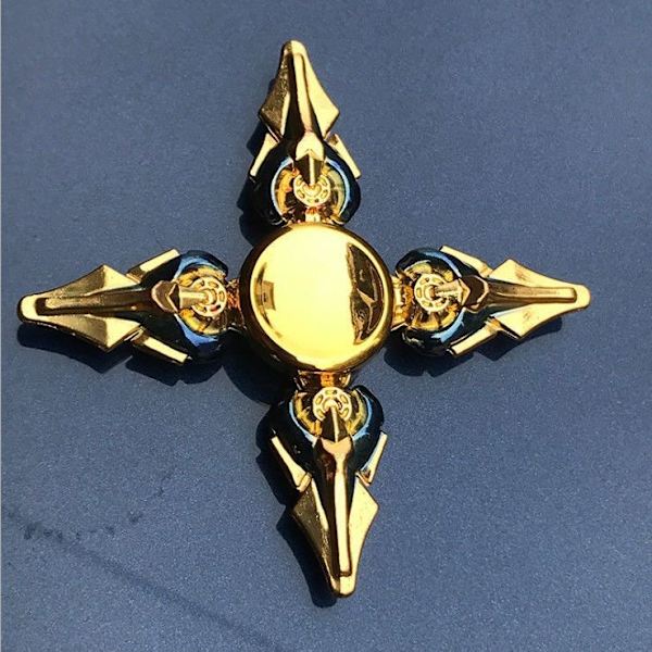 Metallisk fargerik legering fingertoppgyro Fingerrotasjon Finger Nyttig verktøy for stressreduksjon Zhao Yun Engine Heart 010