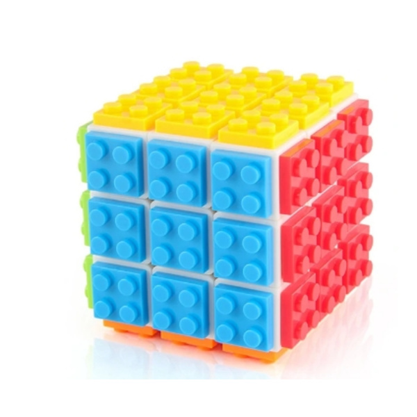 3x3 Puslespil Rubik's Cube Byggeklodser Legetøj White bakgrund