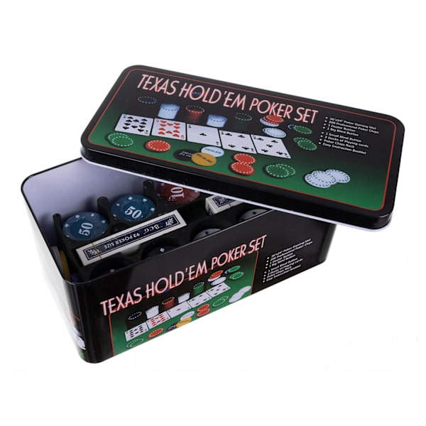 Pokerset - Texas Hold'em Flerfärgad 1