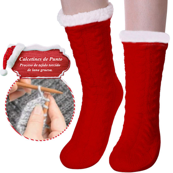 1 Par Julstrumpor i Tjock Korallfleece