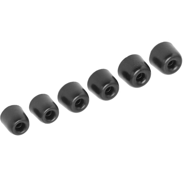 6 st Memory Foam Öronproppar Bekväma Brusreducering 4,1 mm Innerdiameter Ersättning Öronproppar för de Flesta Hörlurar