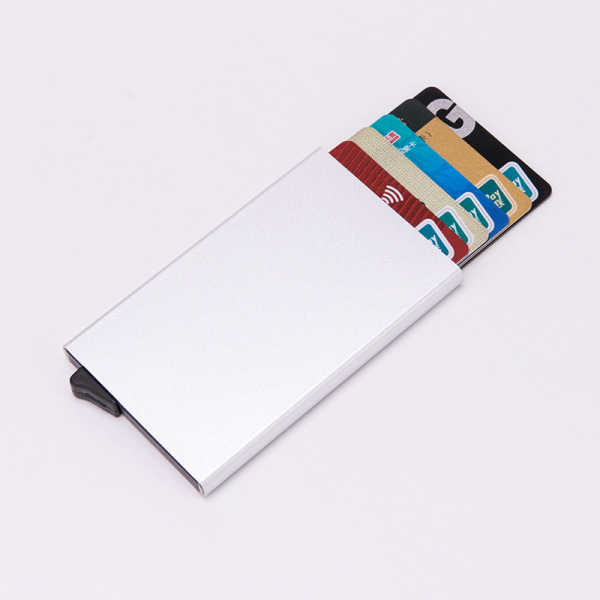 Pop-up-korttikotelo, jossa RFID-signaalin esto sliver