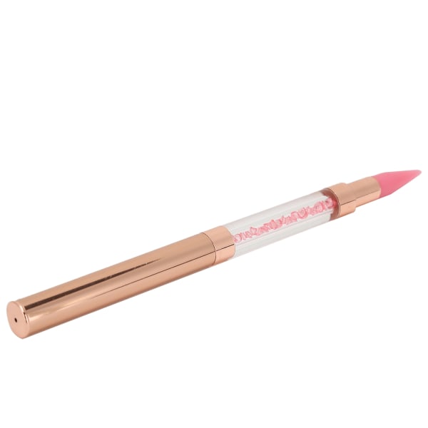 DualEnded Dotting Pen Voksspids Rhinestone Pickup Tool Dotting Pen Manicure Nail Art Tool (Pink)