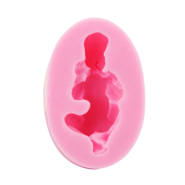 3D Sovande Bebis Silikonform Handgjord Godisform DIY Bakform för Marsipan Chokladkaka Dekoration