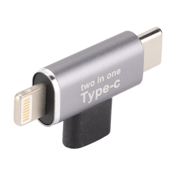 2-i-1 Type-C Hona till Micro Hane Adapter för iPhone Type-C Mobiltelefon Uppgradering Tillbehör (för iPhone Type-C Interface)