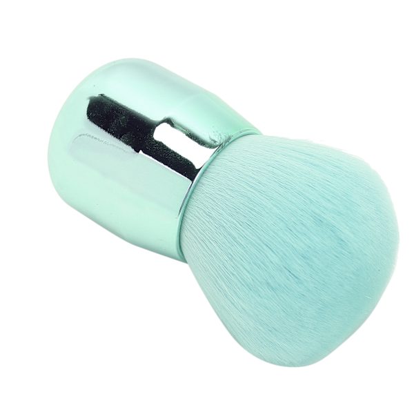 Enkel Elegant Foundation Løspudderbørste Rejse Bærbar Blød Hår Kosmetikbørste Makeup Værktøj Grøn