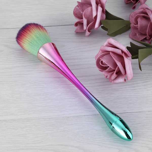 Blød Negle Støv Rengøringsbørste Neglekunst Pulver Støv Fjerningsbørster Manicure DIY Værktøj 4