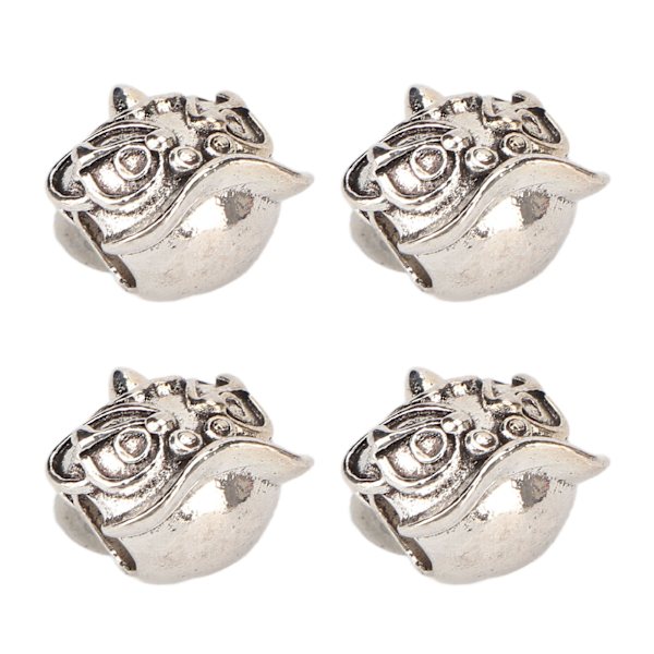 10 st metallskäggpärlor tibetanskt silver DIY hårrör dreadlockspärlor för hårförlängning armband halsband