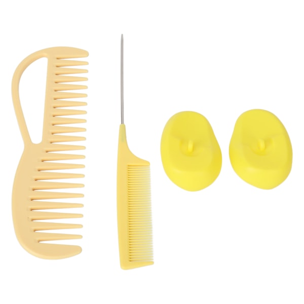 Hårfärgningssats Ergonomisk bred tand tvättbar silikon hårfärgning kam cover för skönhetssalong