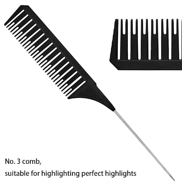 Hårkam, hårfargekam, hårstylingkam for frisørsalong, barbershop og hjem