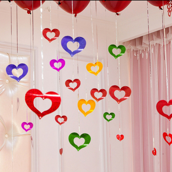 1 sæt ballonglitterpynt til bryllup