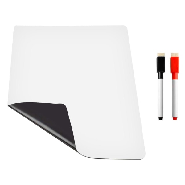 Magnetisk whiteboard med pennor och whiteboard Flerfärgad white